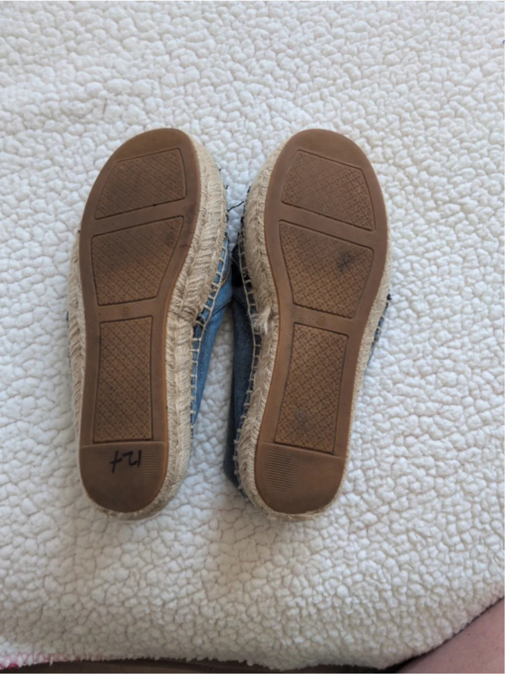 Tory Burch seaside nautical denim coastal fish resortwear espadrilles sandals